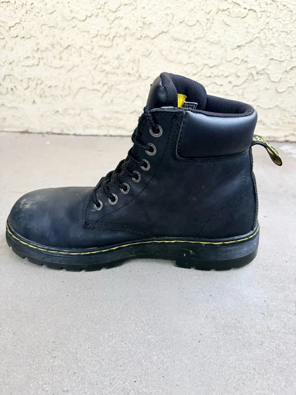 Dr. Martens Winch Men’s 11 Steel Toe Waterproof Leather Work Safety Boots Black